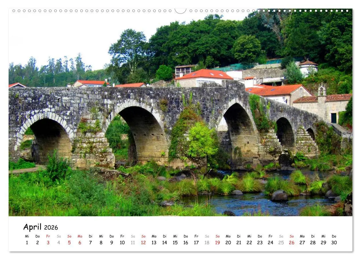 Bild: 9783516010091 | Jakobsweg - Camino Finisterre (Wandkalender 2026 DIN A2 quer),...