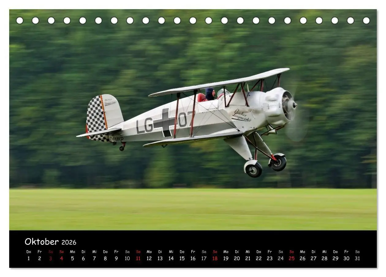 Bild: 9783516180091 | Doppeldecker - Veteranen der Lüfte (Tischkalender 2026 DIN A5...