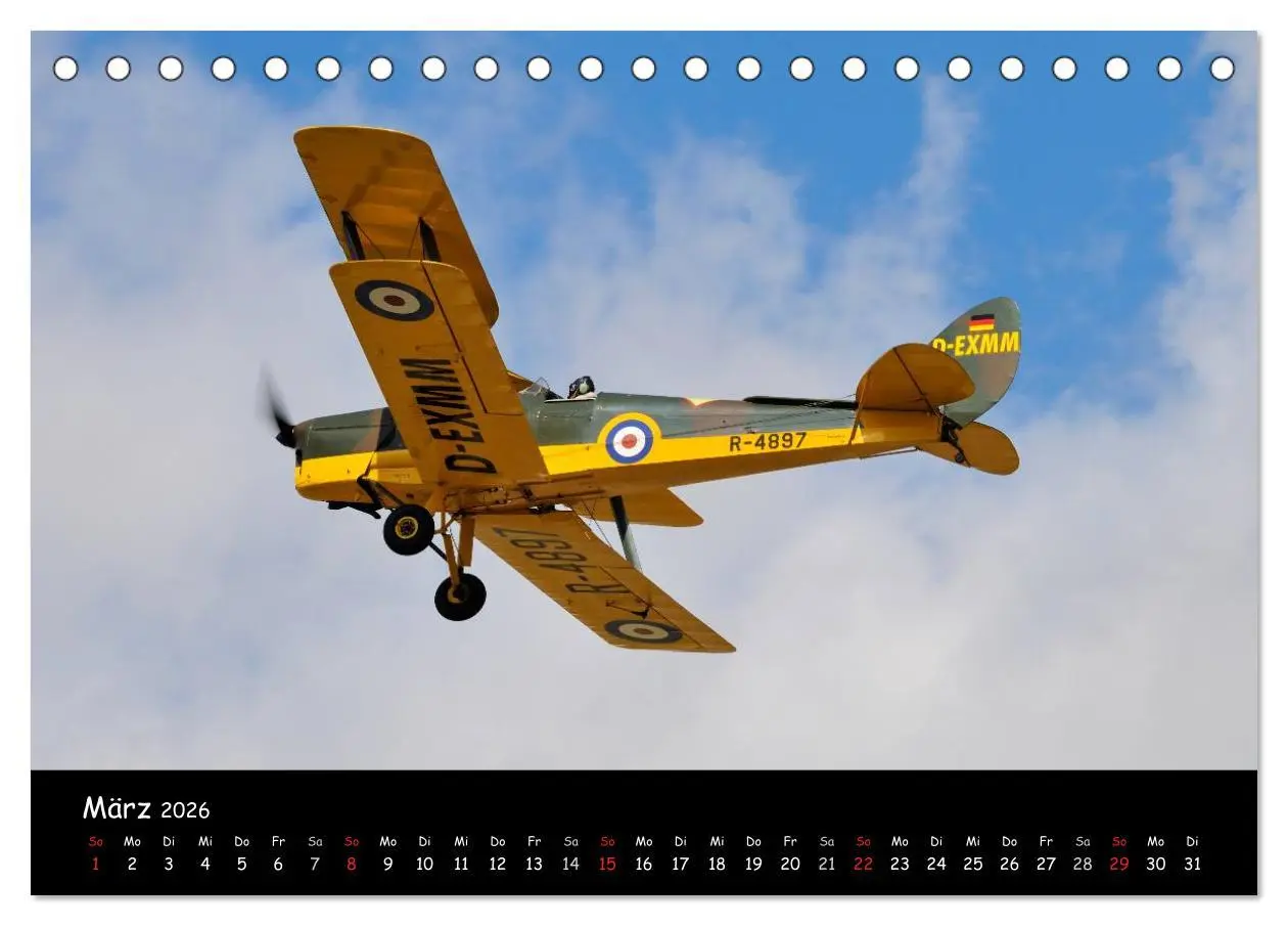 Bild: 9783516180091 | Doppeldecker - Veteranen der Lüfte (Tischkalender 2026 DIN A5...