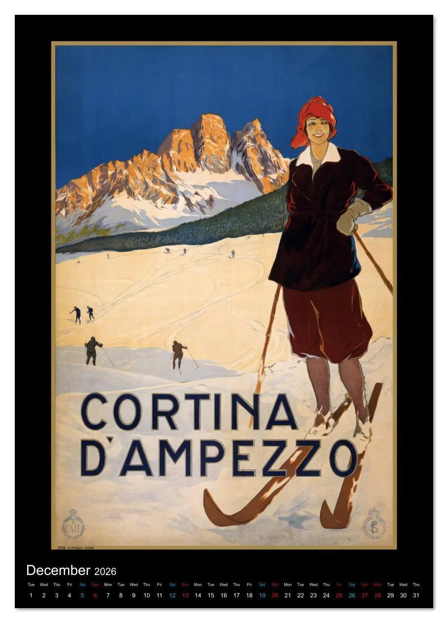 Bild: 9783516560091 | Vintage Travel Posters around the World (Wall Calendar 2026 DIN A4...