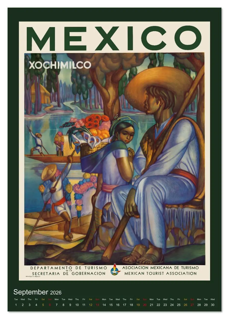 Bild: 9783516560091 | Vintage Travel Posters around the World (Wall Calendar 2026 DIN A4...