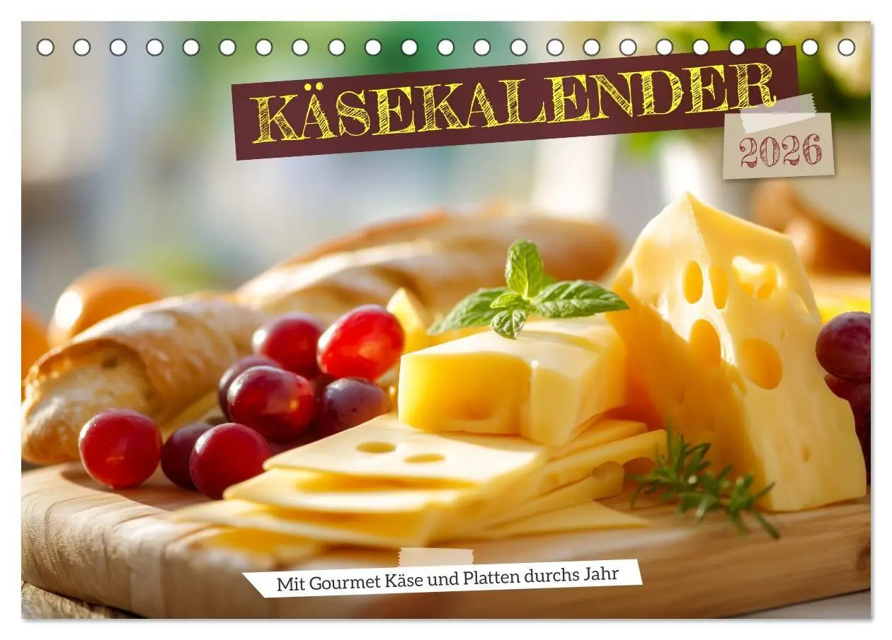 Cover: 9783516700091 | Käsekalender - mit Gourmet Käse und Platten durchs Jahr...