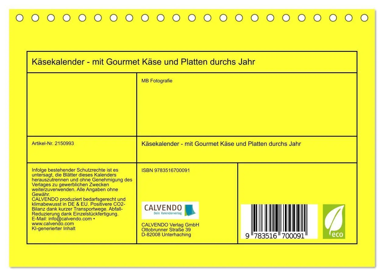 Bild: 9783516700091 | Käsekalender - mit Gourmet Käse und Platten durchs Jahr...