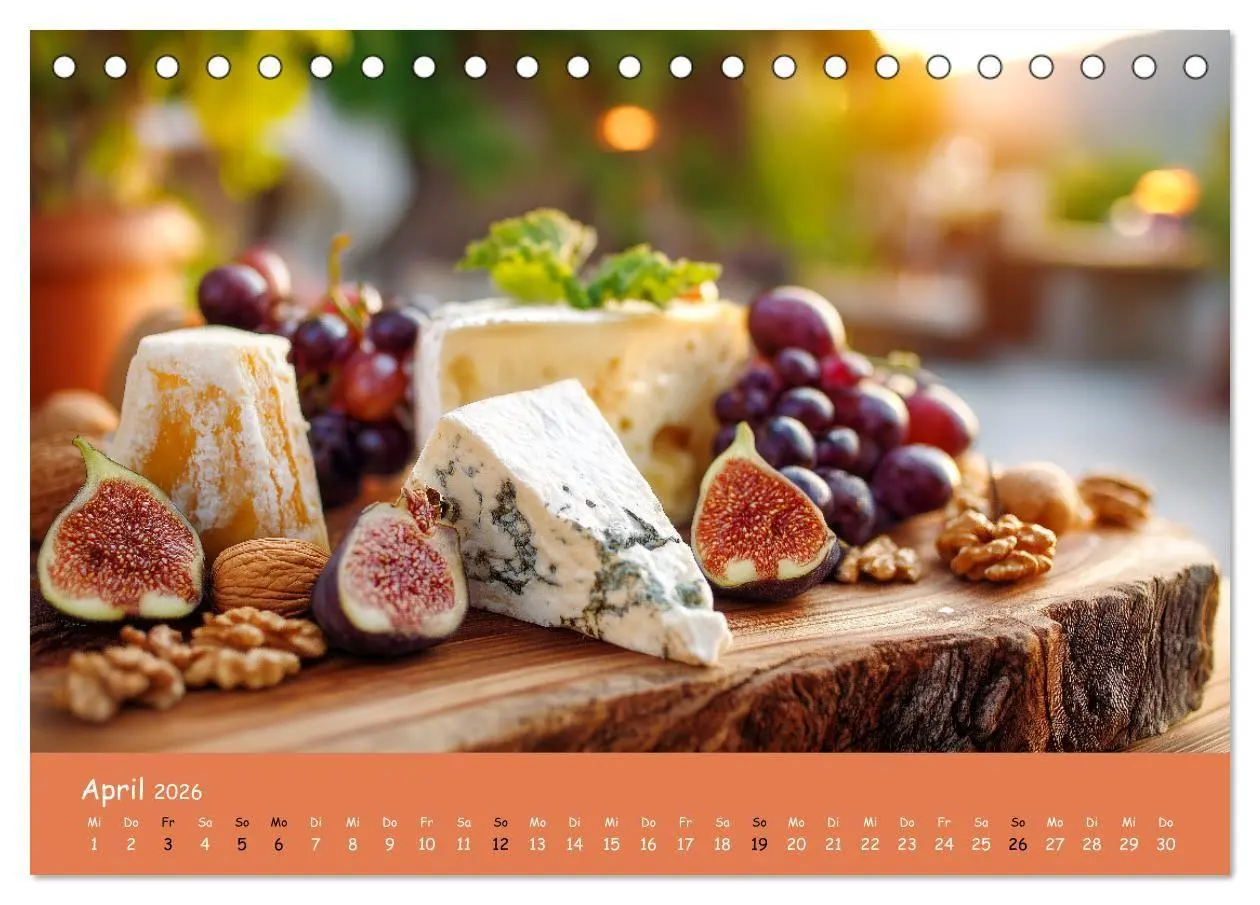 Bild: 9783516700091 | Käsekalender - mit Gourmet Käse und Platten durchs Jahr...
