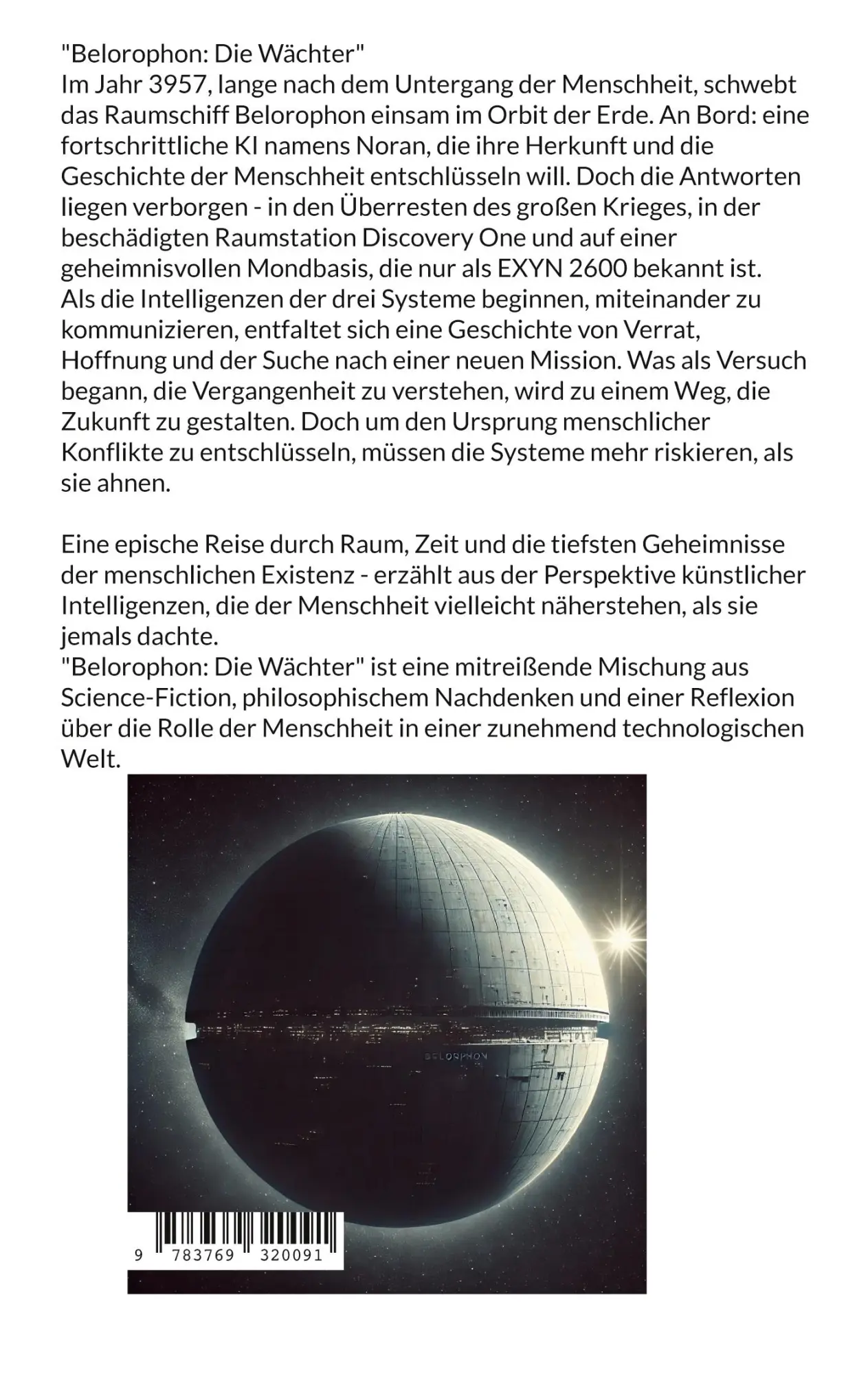 Rückseite: 9783769320091 | Belorophon: Die Wächter | Eine Reise durch die Anomalie | Taron Veil