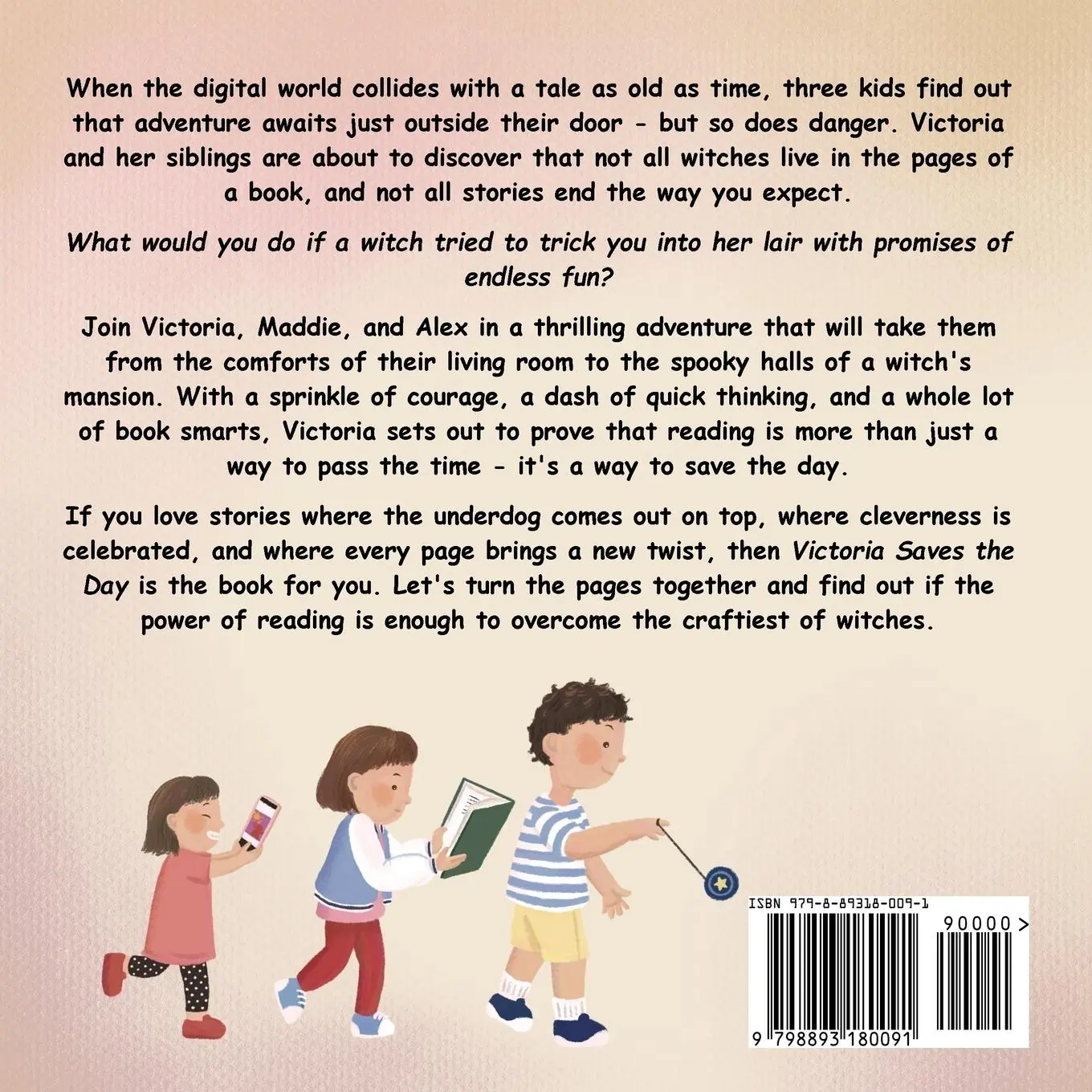 Rückseite: 9798893180091 | Victoria Saves the Day | a Book-Reading Girl Outsmarts a Witch | Buch
