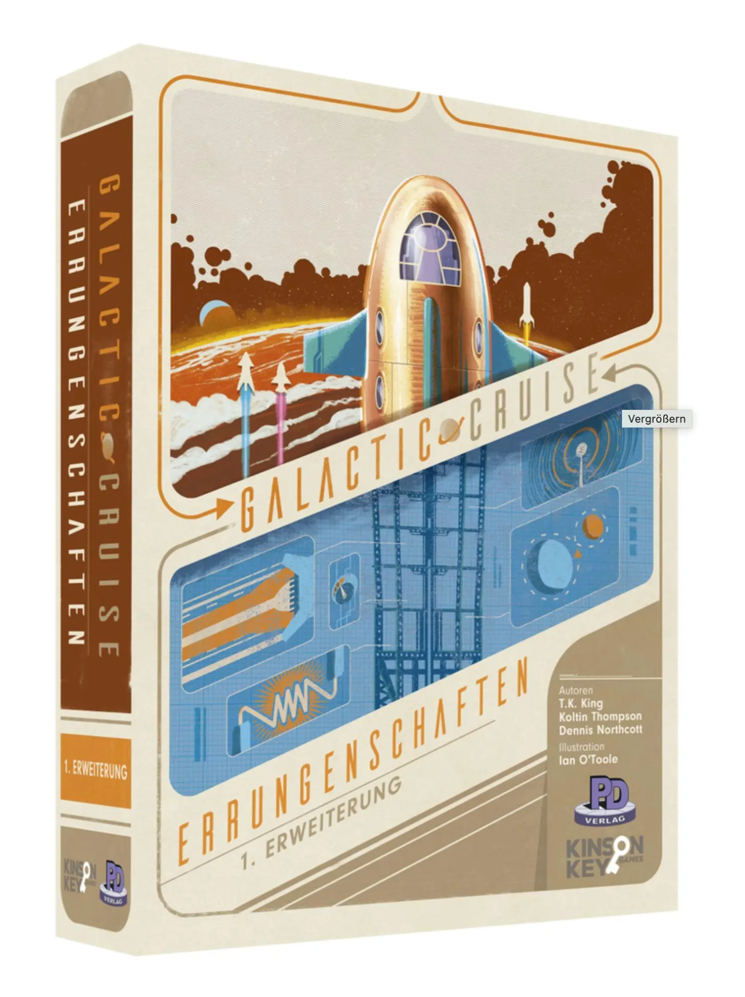 Cover: 4260754850191 | Galactic Cruise Errungenschaften 1. Erweiterung | T. K. King | Spiel