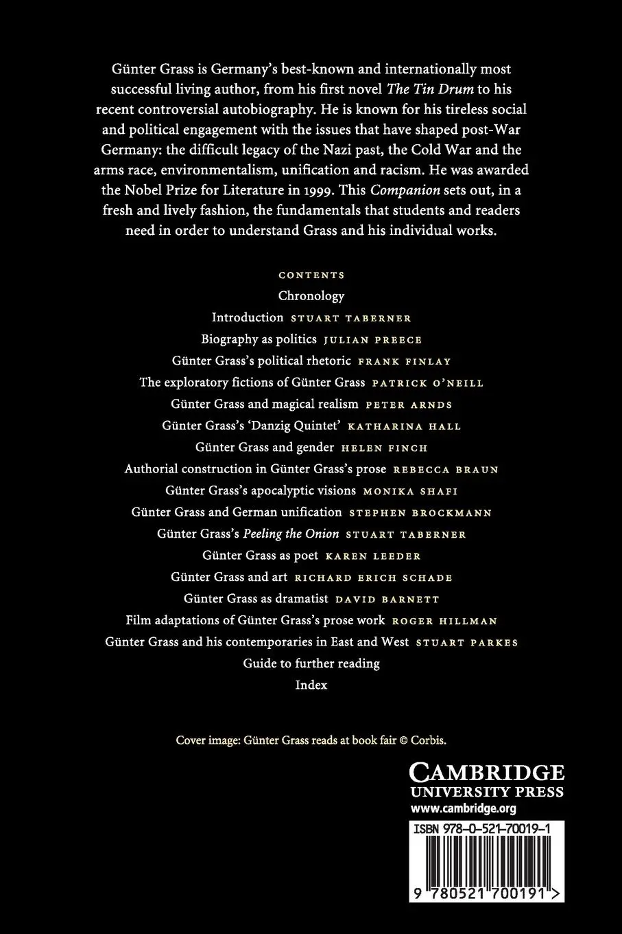 Rückseite: 9780521700191 | The Cambridge Companion to Günter Grass | Stuart Taberner | Buch