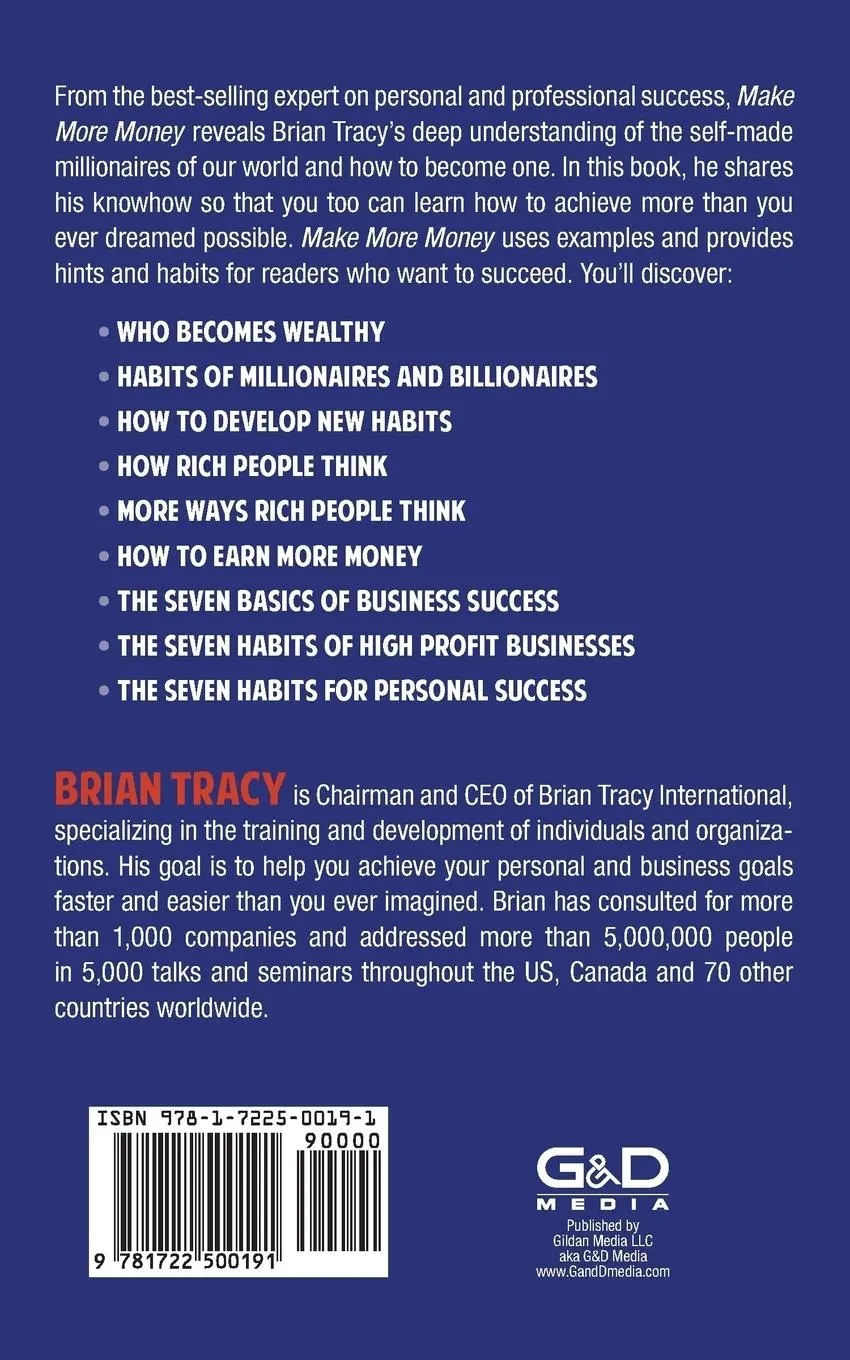 Rückseite: 9781722500191 | Make More Money | Brian Tracy | Taschenbuch | Kartoniert / Broschiert