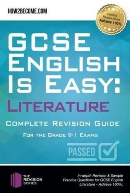 Cover: 9781912370191 | GCSE English is Easy: Literature - Complete revision guide for the...