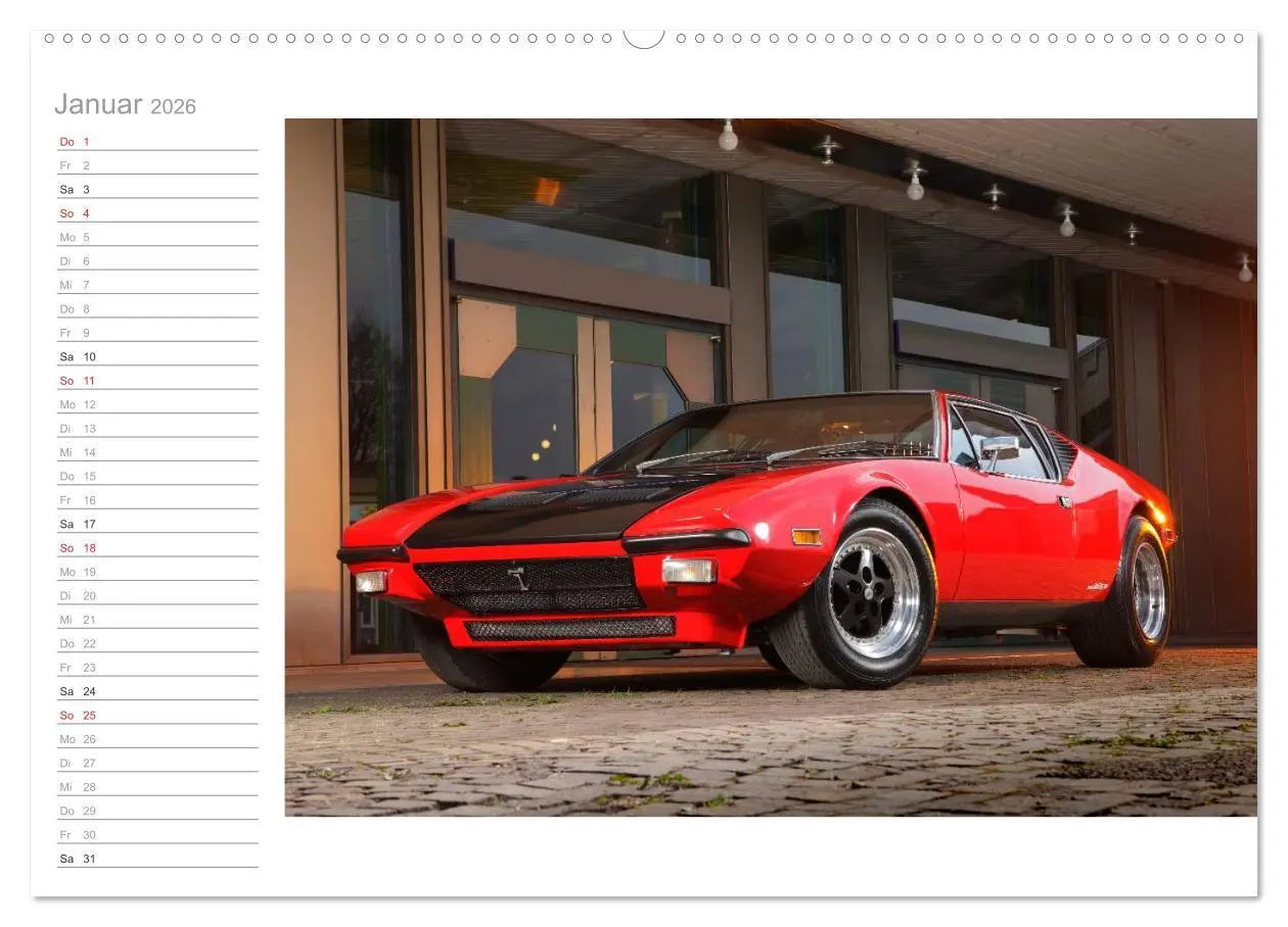 Bild: 9783516000191 | De Tomaso Pantera (hochwertiger Premium Wandkalender 2026 DIN A2...
