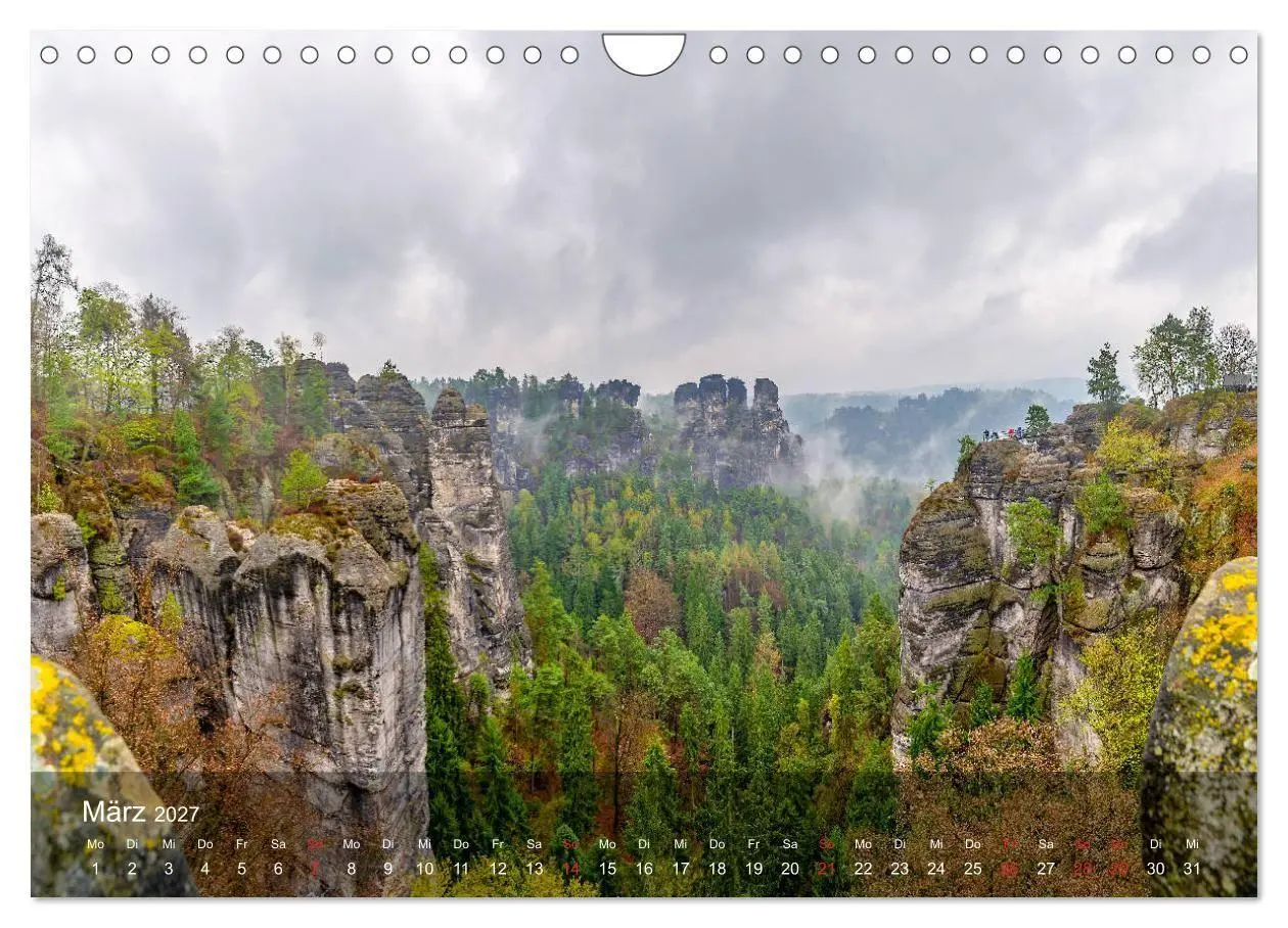 Bild: 9783569710191 | Elbsandsteingebirge - Rund um die Bastei (Wandkalender 2027 DIN A4...