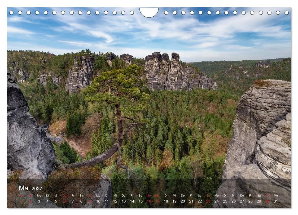 Bild: 9783569710191 | Elbsandsteingebirge - Rund um die Bastei (Wandkalender 2027 DIN A4...
