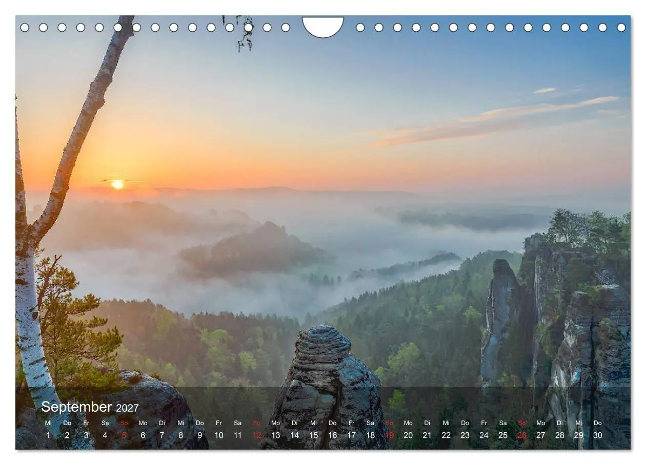 Bild: 9783569710191 | Elbsandsteingebirge - Rund um die Bastei (Wandkalender 2027 DIN A4...