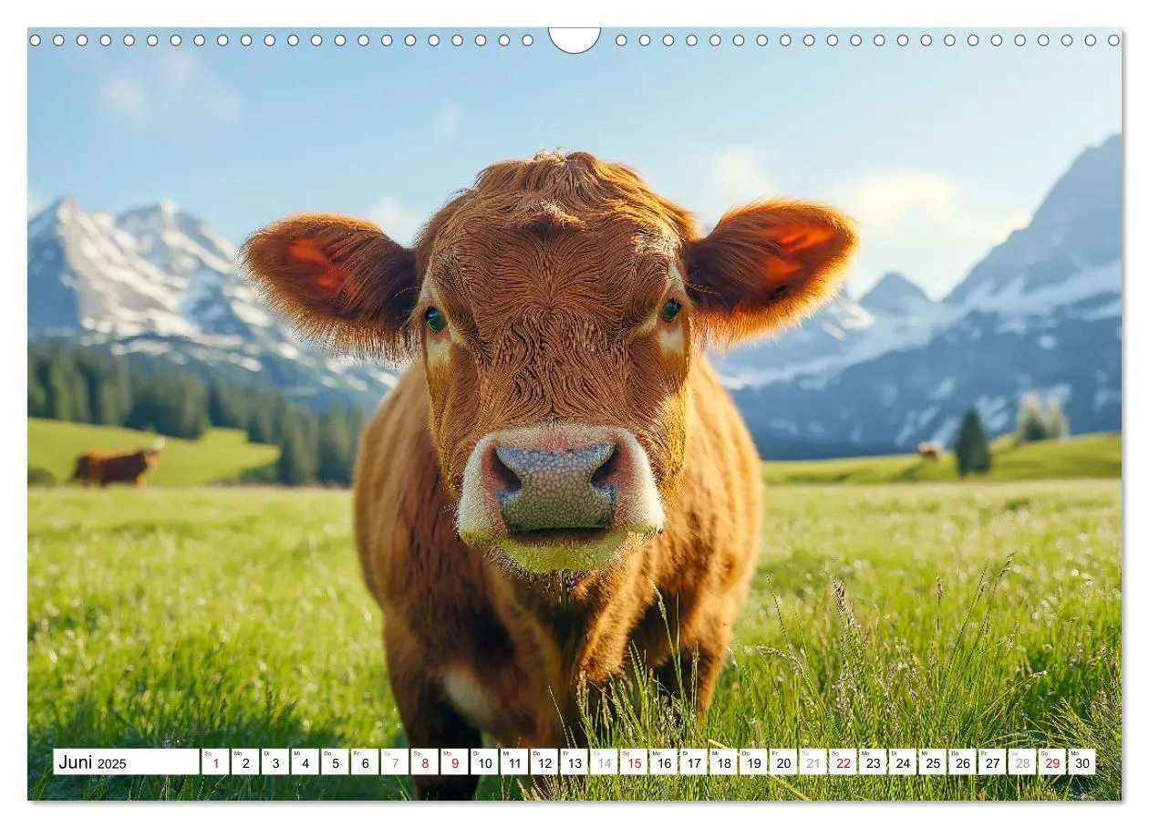 Bild: 9783457210291 | KÜHE AUF DER ALM - Der Kalender aus Bayern (Wandkalender 2025 DIN...