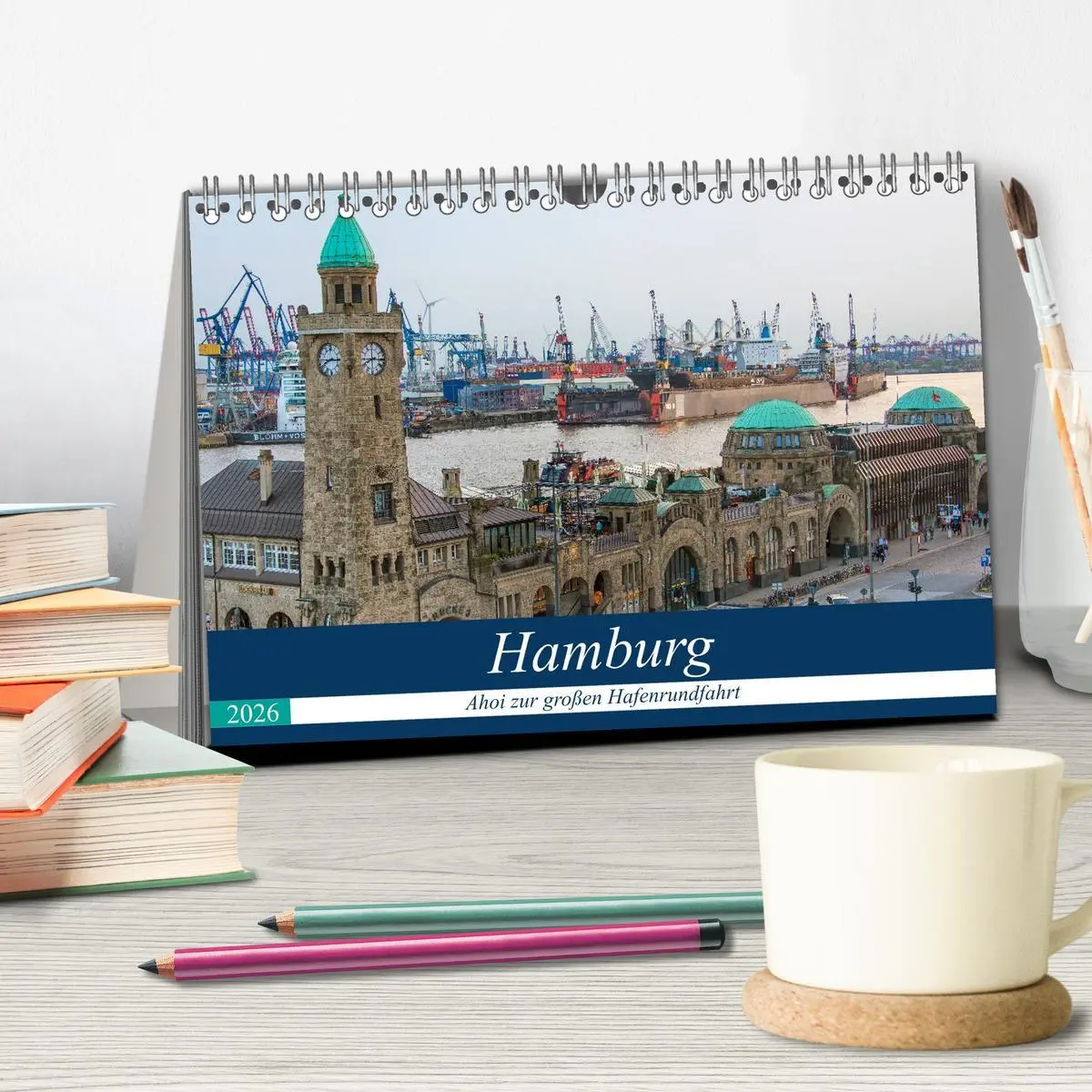 Bild: 9783457830291 | Hamburg - Ahoi zur großen Hafenrundfahrt (Tischkalender 2026 DIN A5...