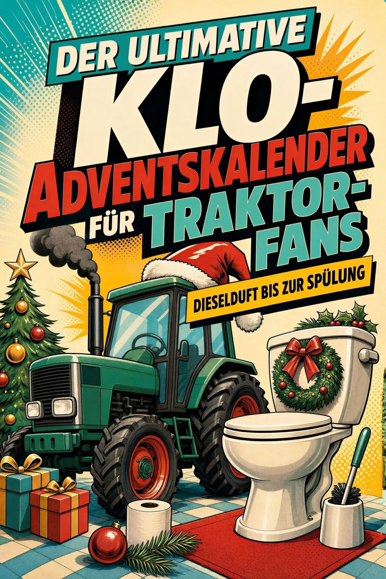 Cover: 9783696110291 | Der ultimative Klo-Adventskalender für Traktor-Fans | Lucas Möller