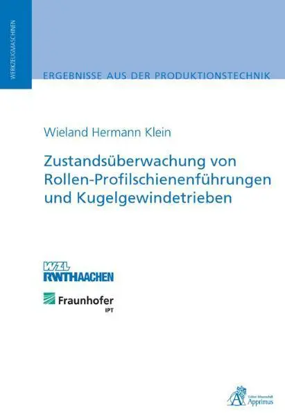 Cover: 9783863590291 | Zustandsüberwachung von Rollen-Profilschienenführungen und...