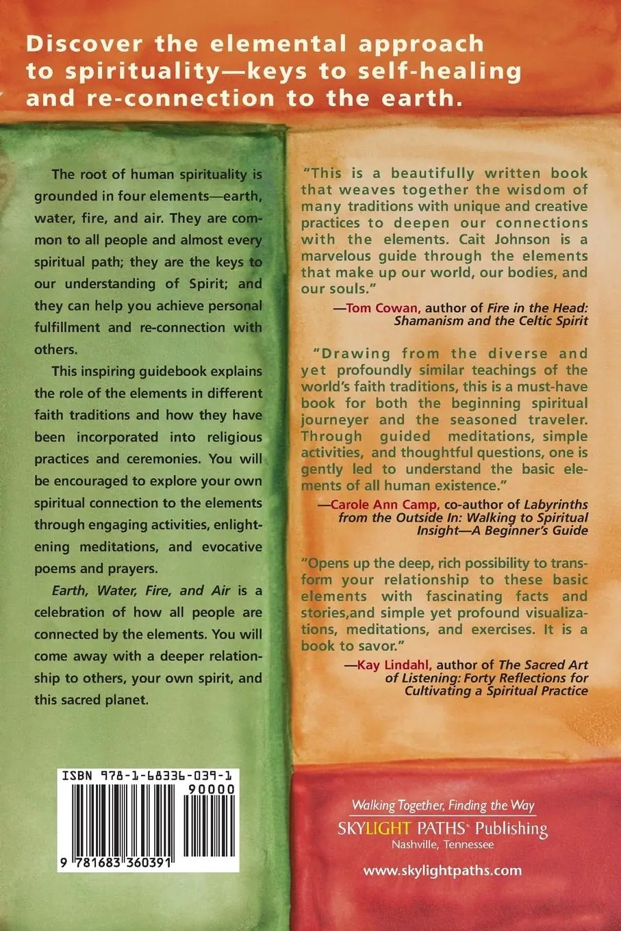 Rückseite: 9781683360391 | Earth, Water, Fire &amp; Air | Essential Ways of Connecting to Spirit
