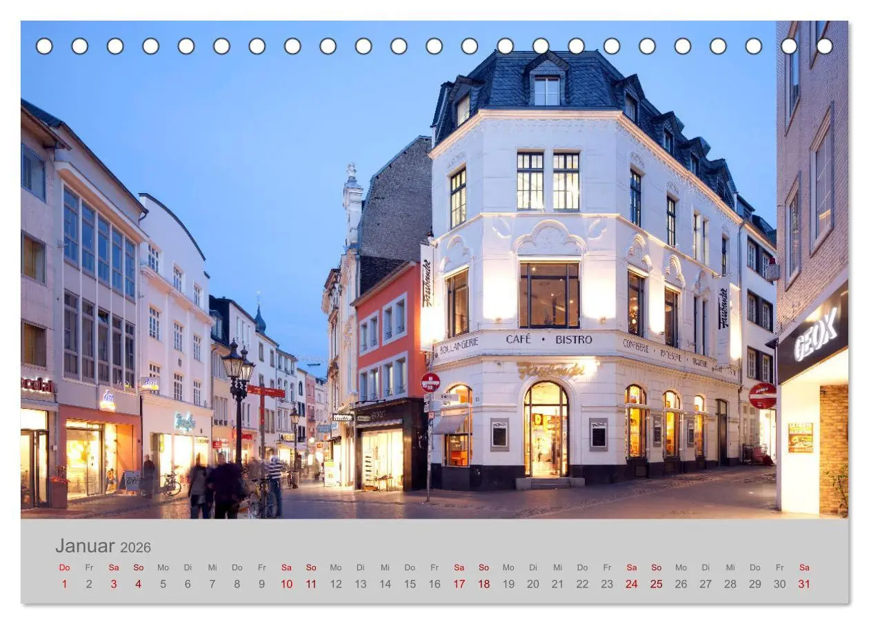 Bild: 9783457680391 | Bonn Die Stadt am Rhein (Tischkalender 2026 DIN A5 quer), CALVENDO...