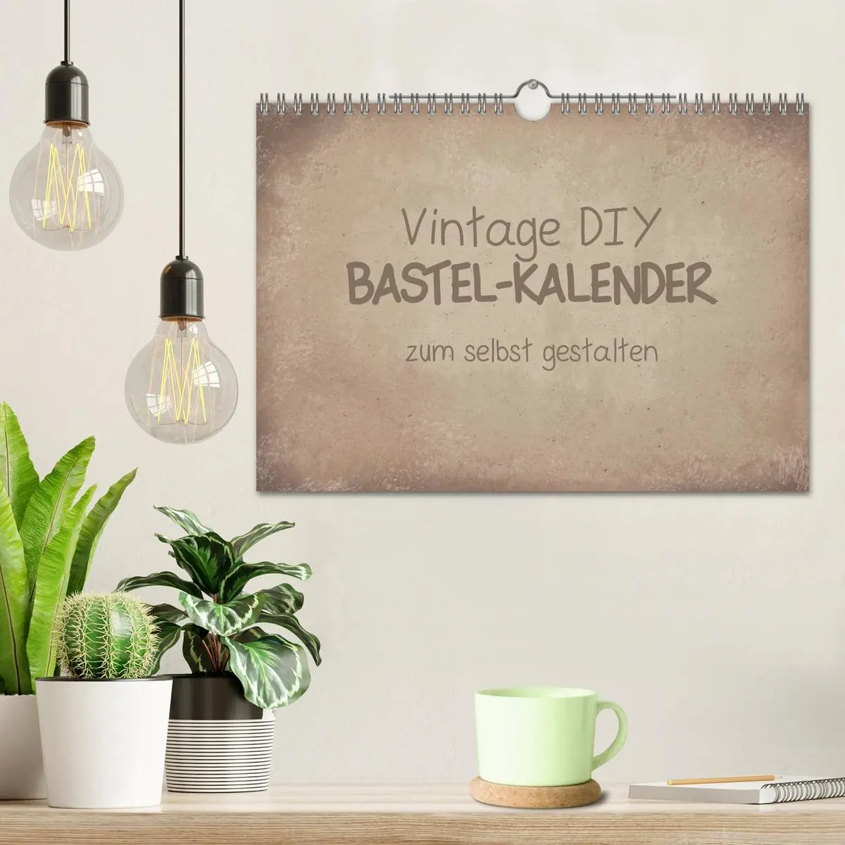Bild: 9783457820391 | Vintage DIY Bastel-Kalender (Wandkalender 2026 DIN A4 quer),...