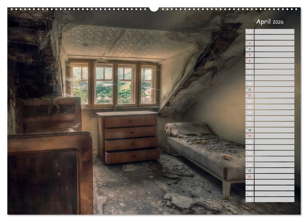 Bild: 9783457990391 | Lost Places - verlassene Orte (Wandkalender 2026 DIN A2 quer),...