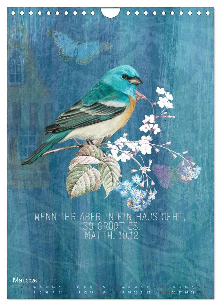 Bild: 9783516390391 | Bibelworte für Vogelfreunde (Wandkalender 2026 DIN A4 hoch),...