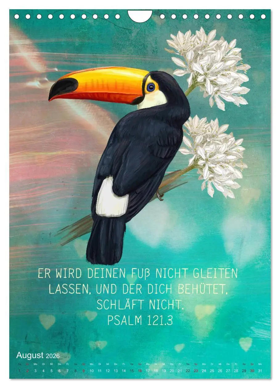 Bild: 9783516390391 | Bibelworte für Vogelfreunde (Wandkalender 2026 DIN A4 hoch),...