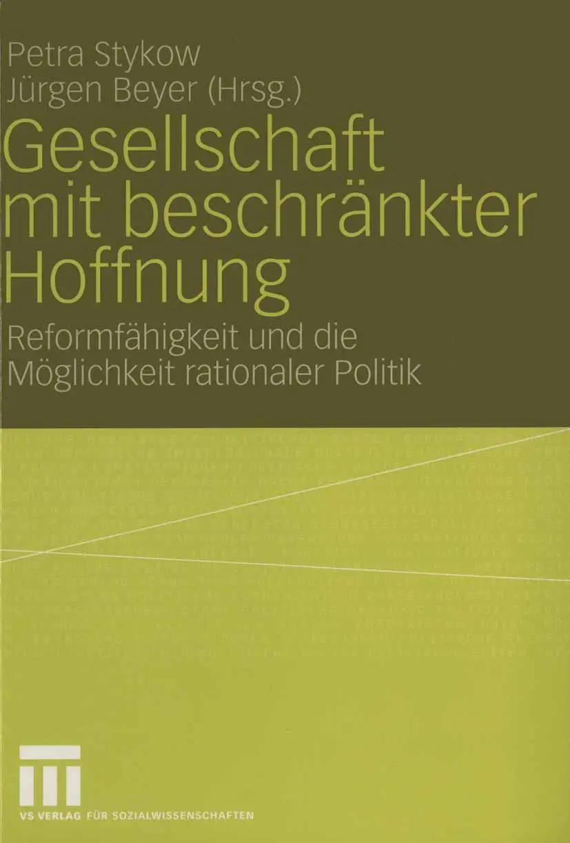 Cover: 9783531140391 | Gesellschaft mit beschränkter Hoffnung | Jürgen Beyer (u. a.) | Buch
