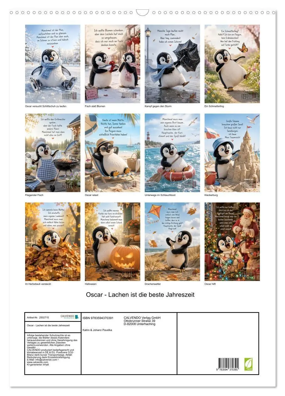Bild: 9783594370391 | Oscar - Lachen ist die beste Jahreszeit (Wandkalender 2027 DIN A2...