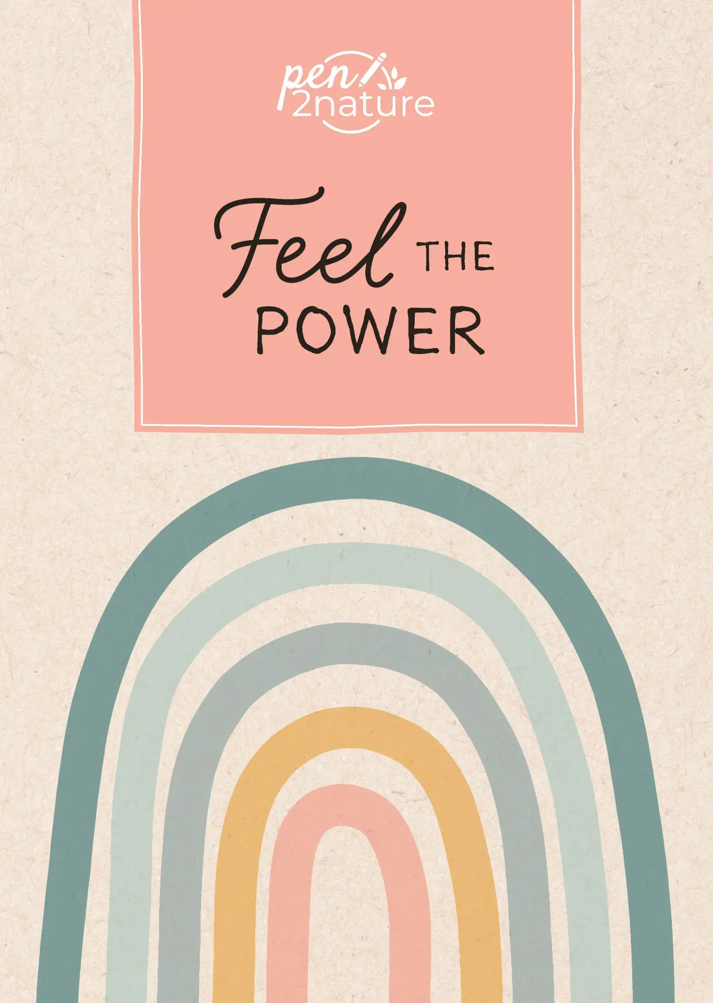 Cover: 9783987640391 | Feel The Power . Nachhaltiges Notizbuch in A5 mit Hardcover und...