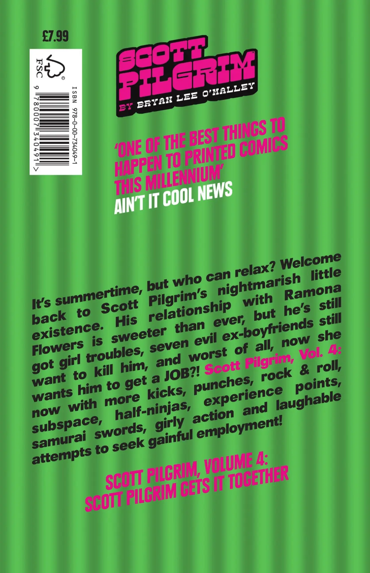 Rückseite: 9780007340491 | Scott Pilgrim Gets It Together | Volume 4 | Bryan Lee O'Malley | Buch