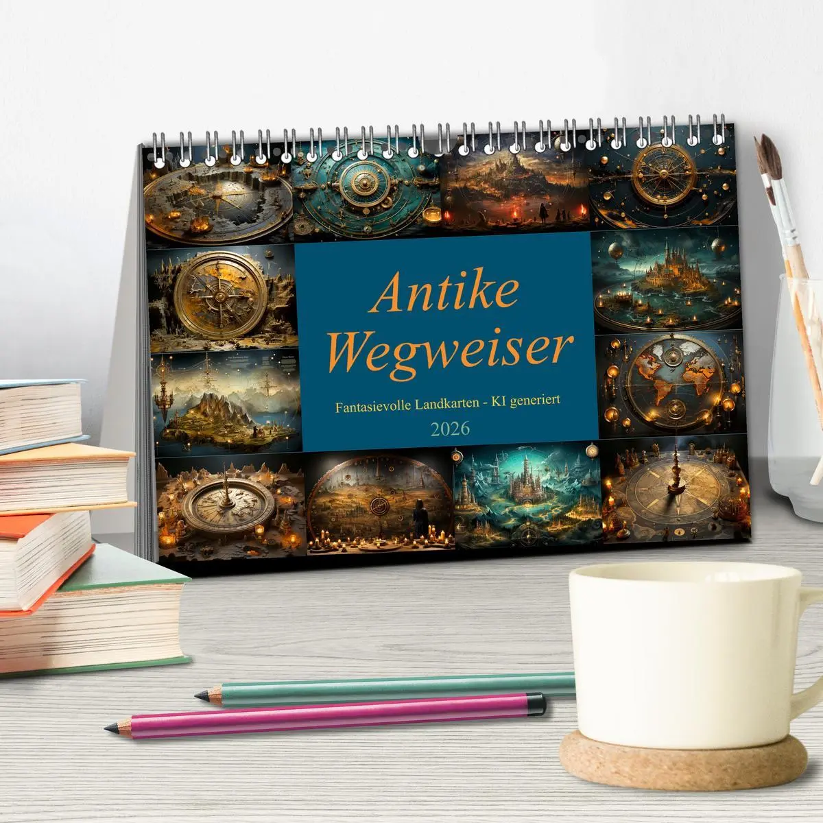 Bild: 9783457500491 | Antike Wegweiser (Tischkalender 2026 DIN A5 quer), CALVENDO...