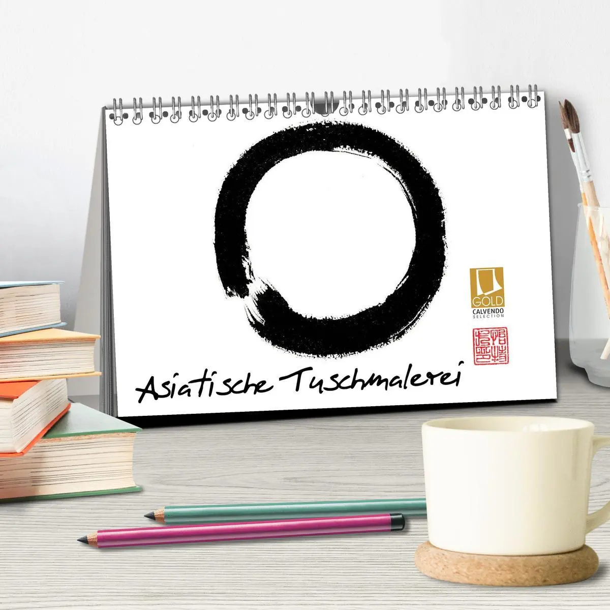 Bild: 9783516070491 | Asiatische Tuschmalerei (Tischkalender 2026 DIN A5 quer), CALVENDO...