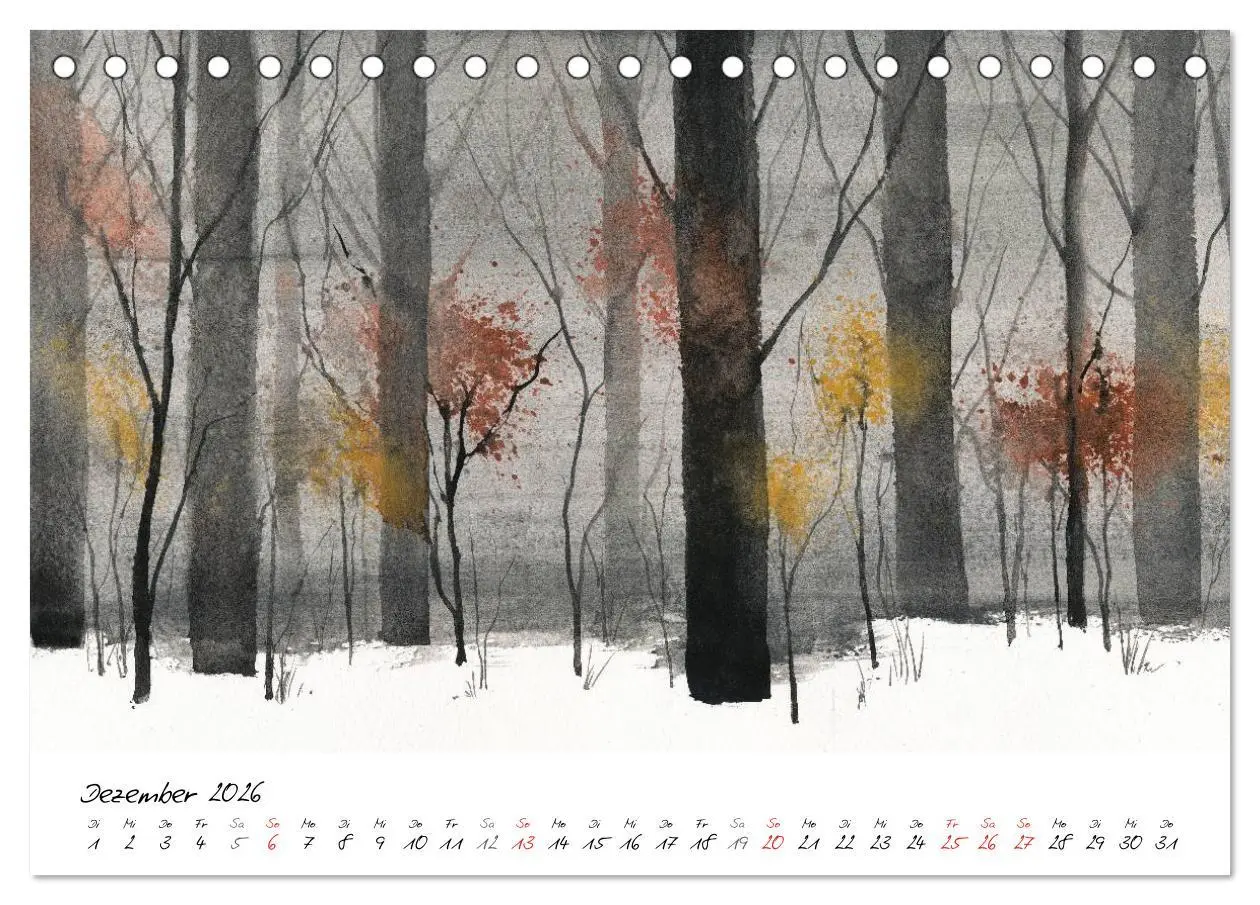 Bild: 9783516070491 | Asiatische Tuschmalerei (Tischkalender 2026 DIN A5 quer), CALVENDO...