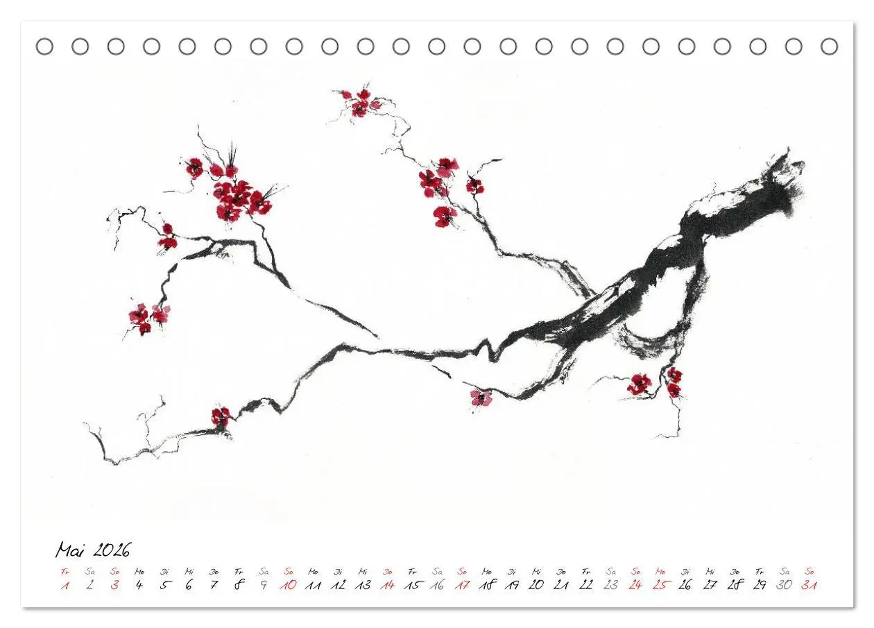 Bild: 9783516070491 | Asiatische Tuschmalerei (Tischkalender 2026 DIN A5 quer), CALVENDO...