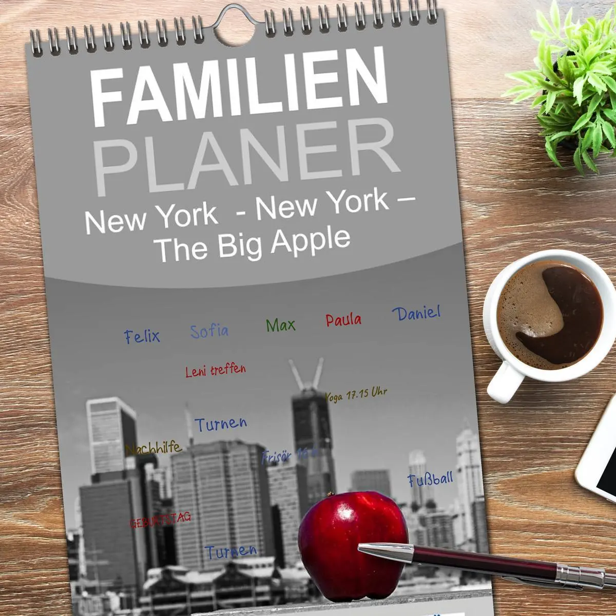 Bild: 9783516520491 | Familienplaner 2026 - New York - The Big Apple mit 5 Spalten...
