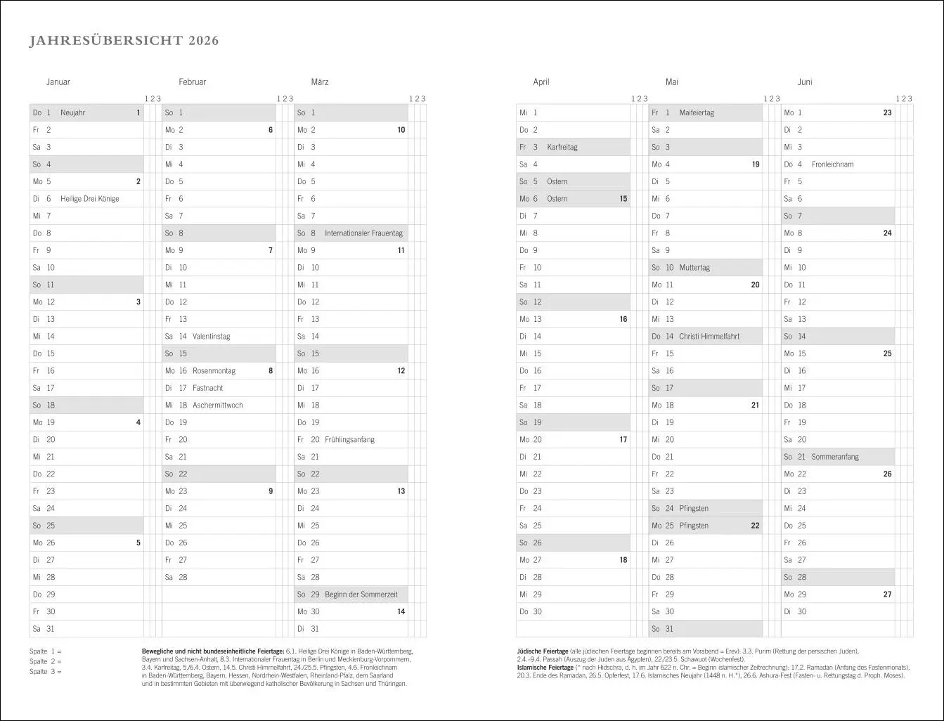 Bild: 9783756410491 | Diario Wochen-Kalenderbuch A6, grün 2026 | Buch | Bürokalender Heye