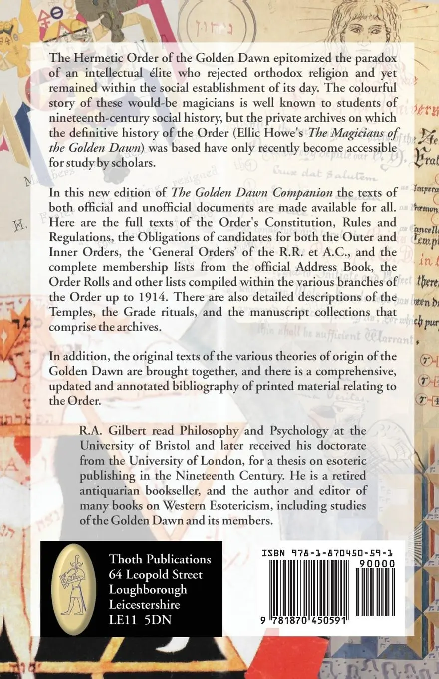 Rückseite: 9781870450591 | The Golden Dawn Companion | R A Gilbert | Taschenbuch | Englisch