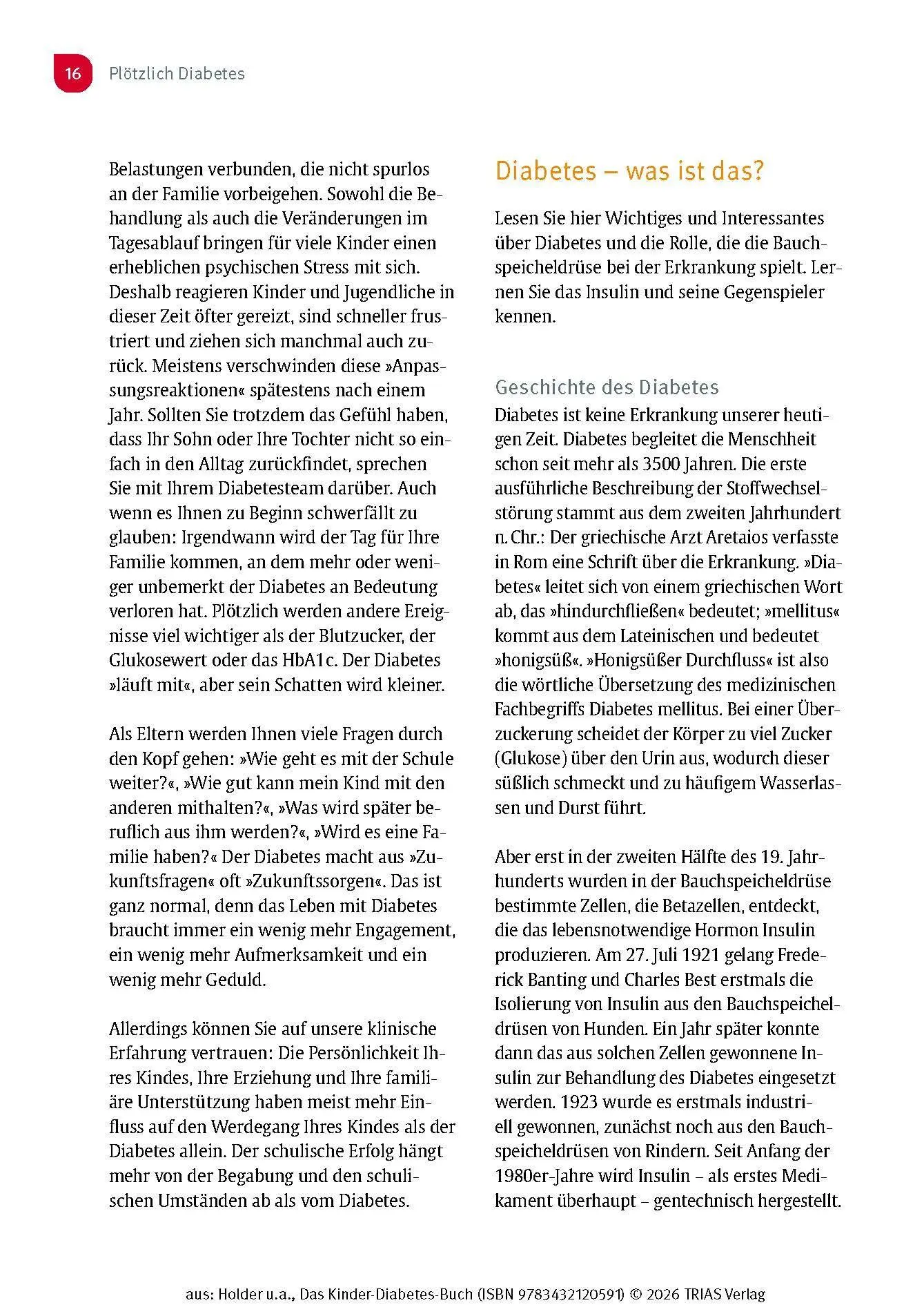 Bild: 9783432120591 | Das Kinder-Diabetes-Buch | Unbeschwert groß werden mit Typ-1-Diabetes