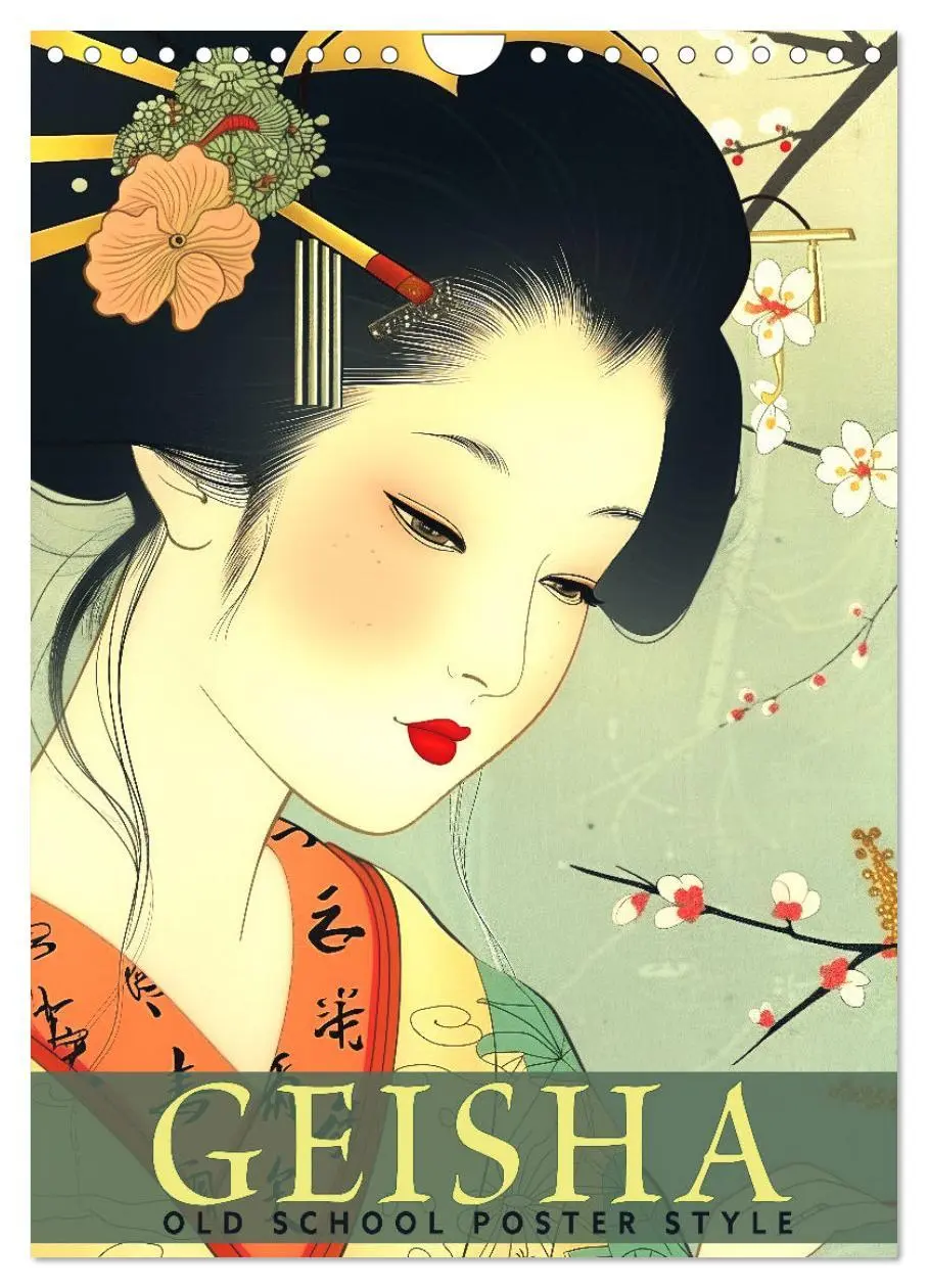 Cover: 9783457280591 | Geisha - Old School Poster Style (Wandkalender 2026 DIN A4 hoch),...