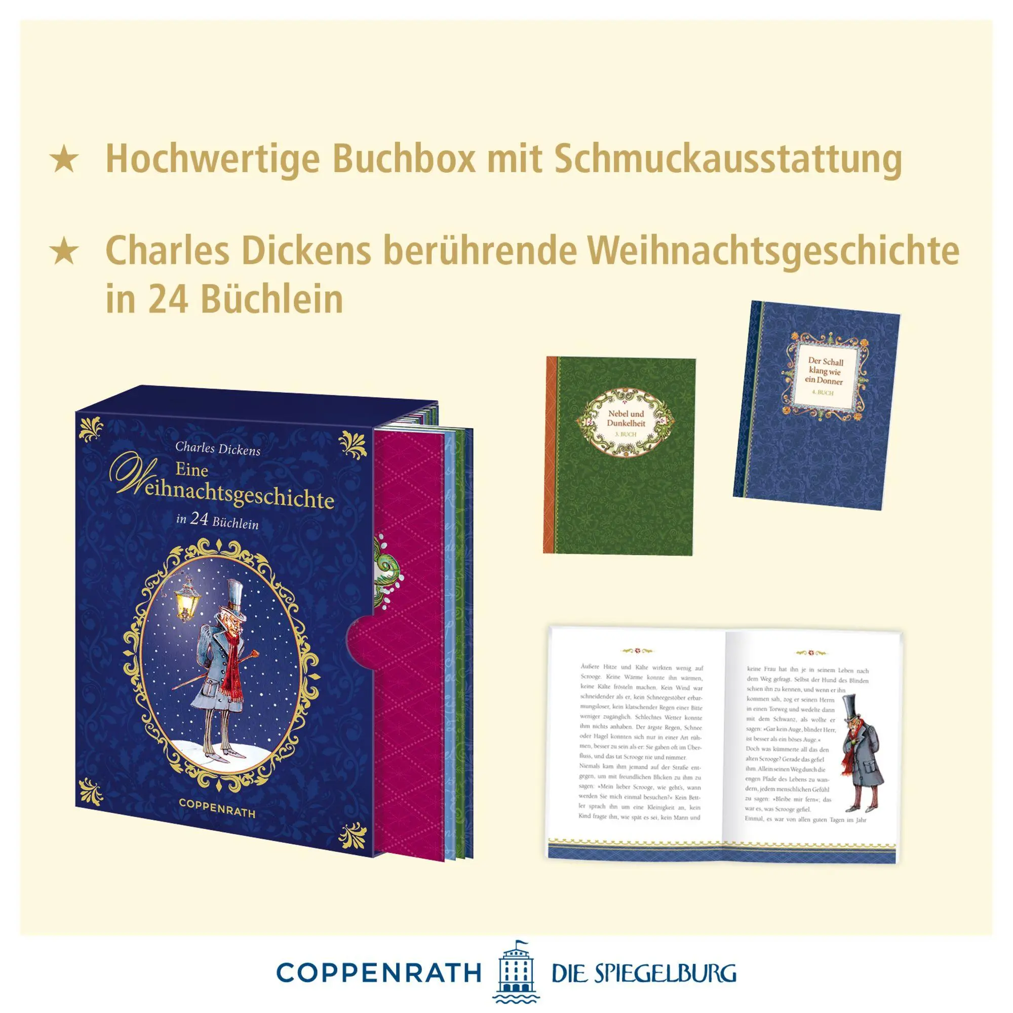 Bild: 9783649650591 | Buchbox-Adventskalender - Charles Dickens Eine Weihnachtsgeschichte