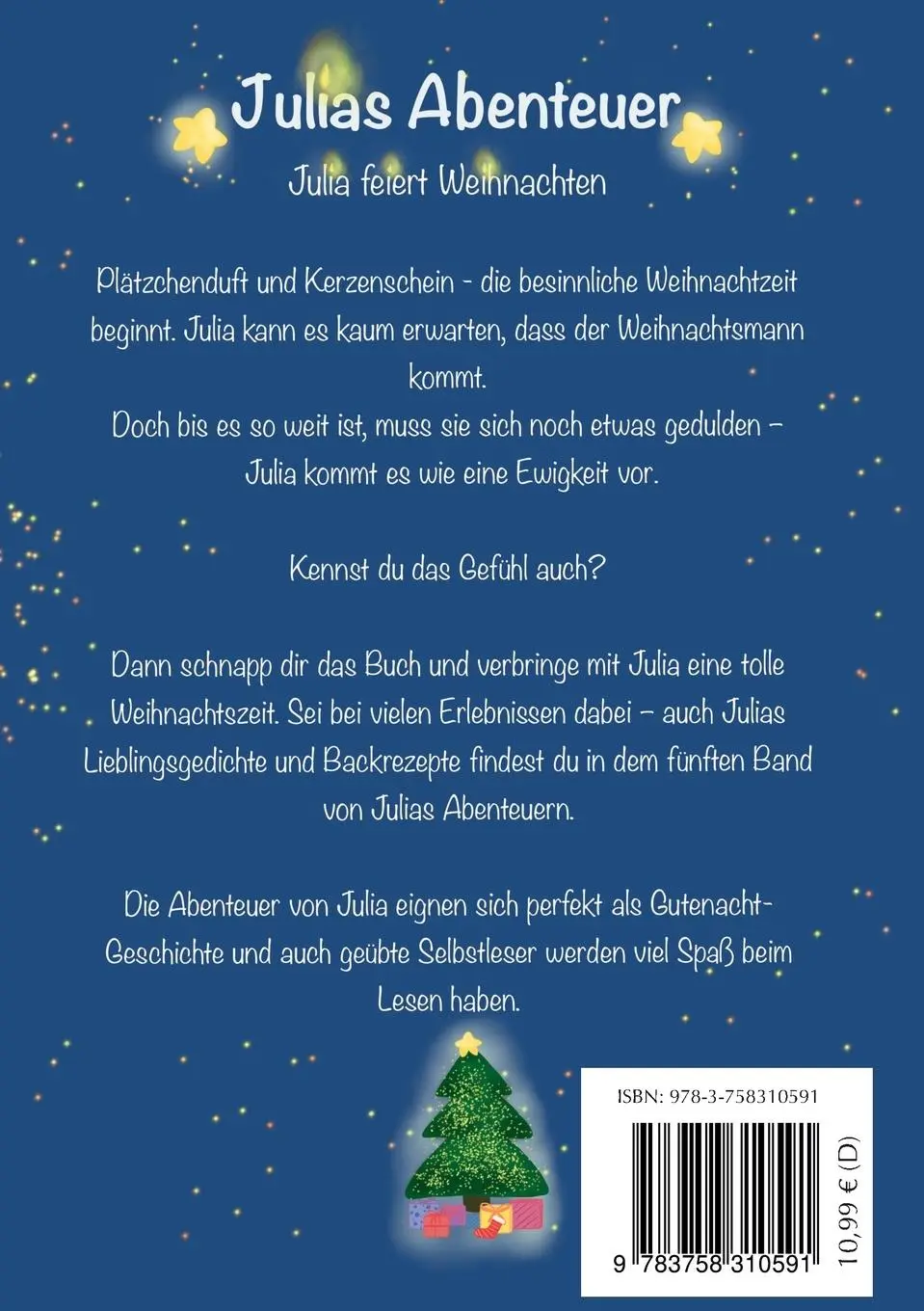 Rückseite: 9783758310591 | Julias Abenteuer | Julias Weihnachtsgeschichte | Marietta Merckens