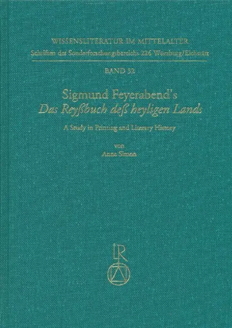 Cover: 9783895000591 | Sigmund Feyerabend's 'Das Reyßbuch des heyligen Lands' | Anne Simon