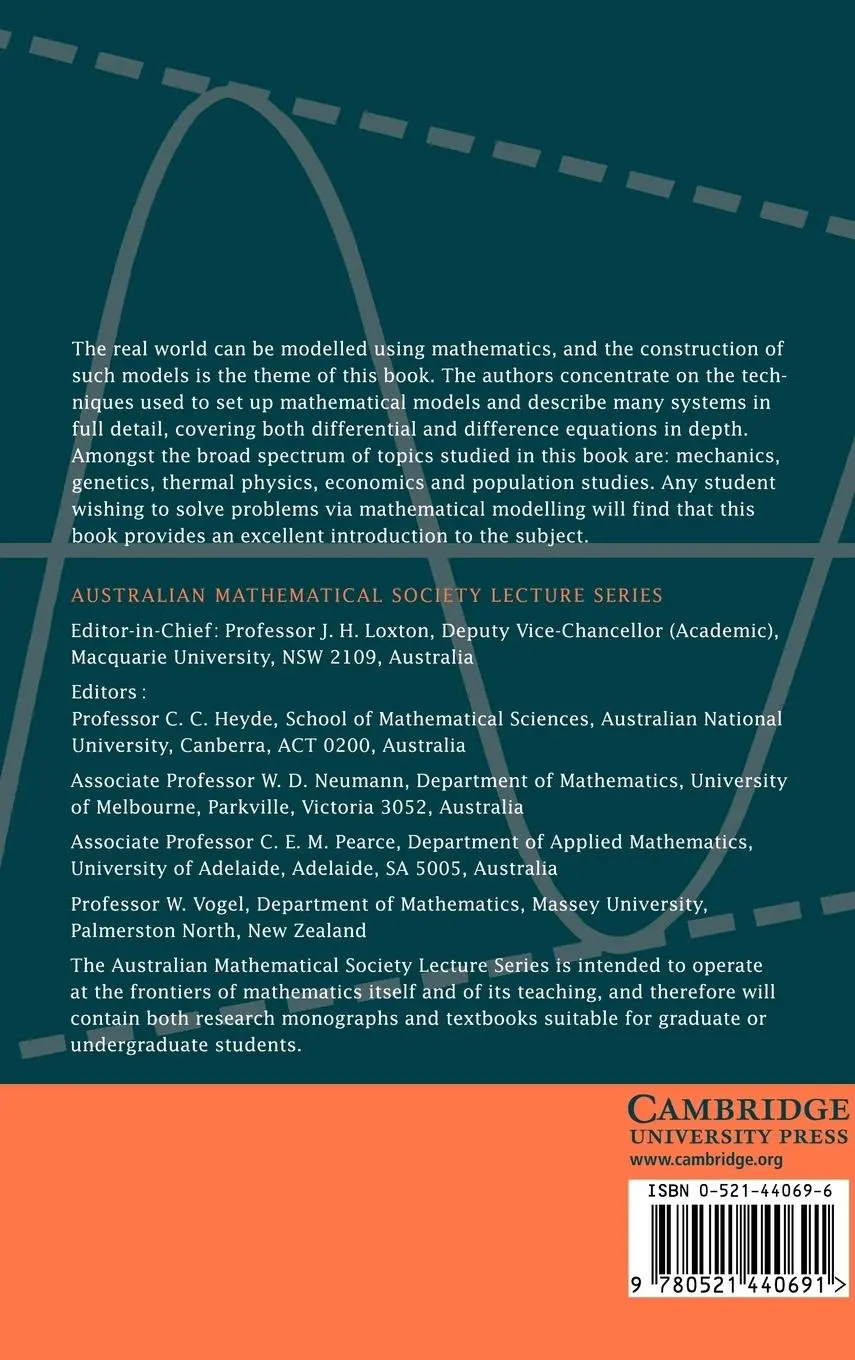 Rückseite: 9780521440691 | Modelling with Differential and Difference Equations | Fulford (u. a.)