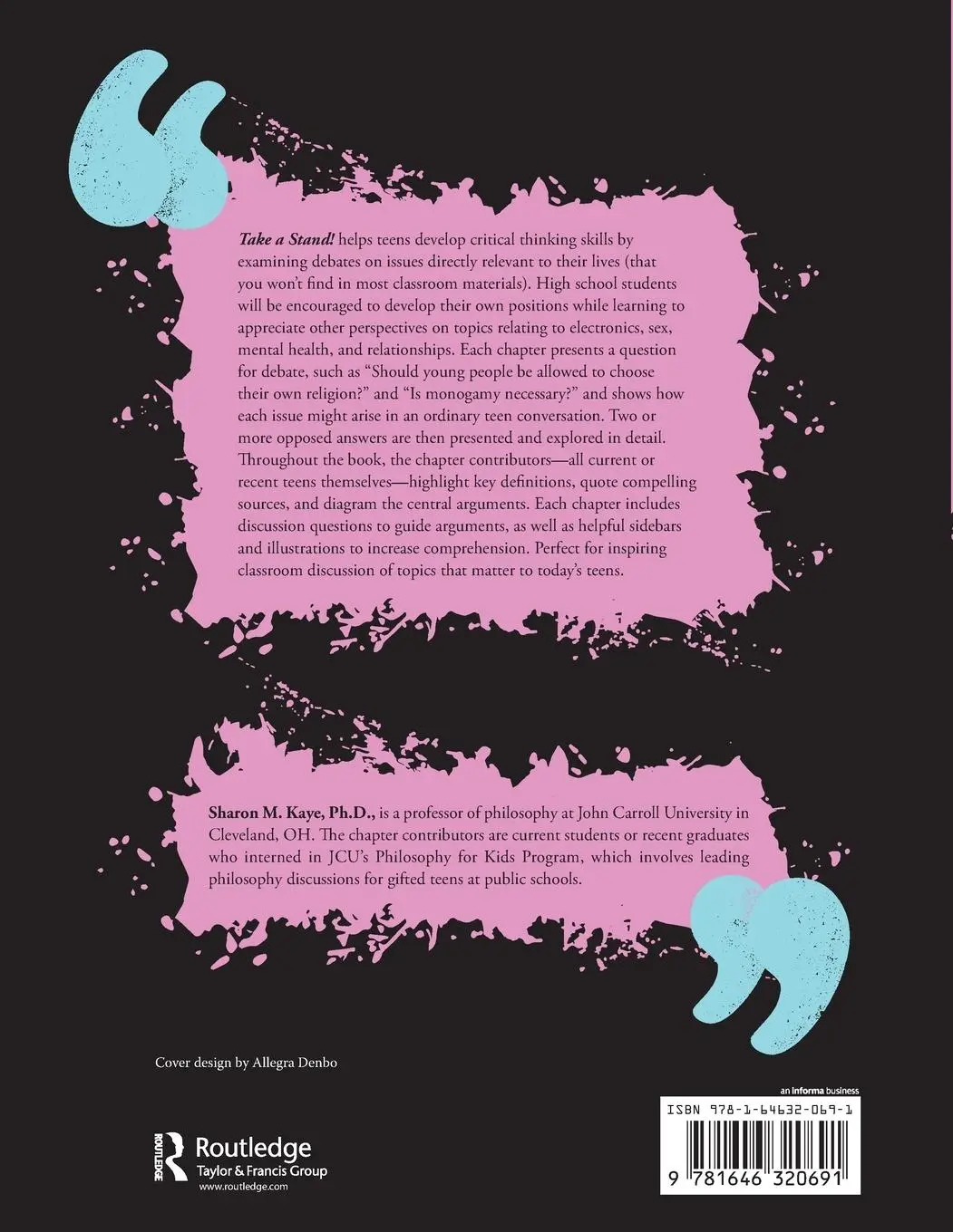 Rückseite: 9781646320691 | Take a Stand! | Sharon M. Kaye | Taschenbuch | Englisch | 2020