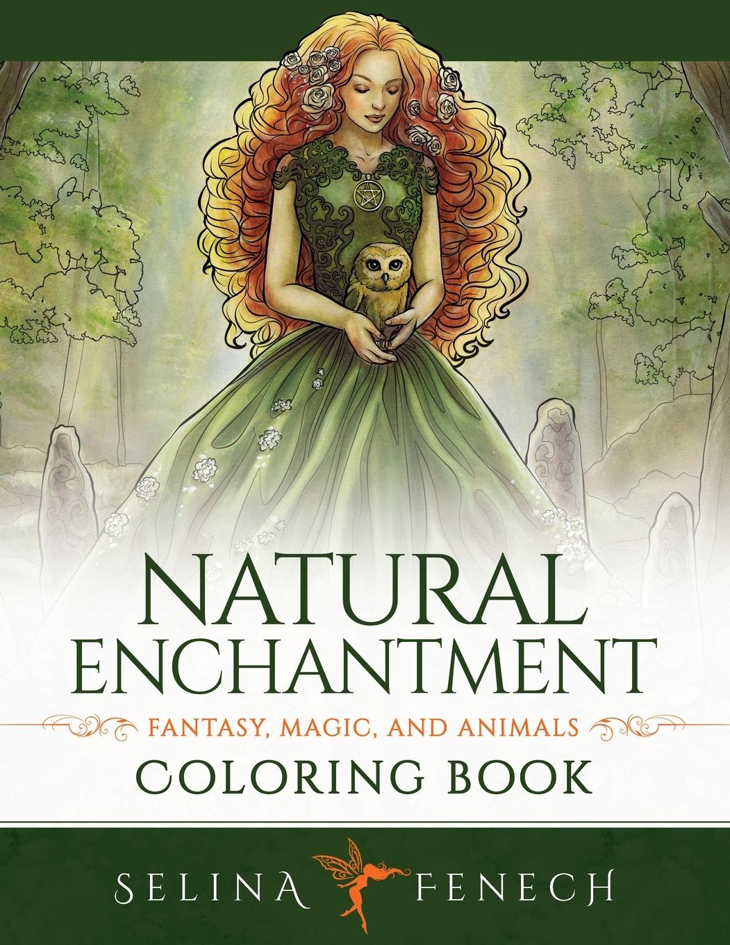 Cover: 9781922390691 | Natural Enchantment Coloring Book - Fantasy, Magic, and Animals | Buch