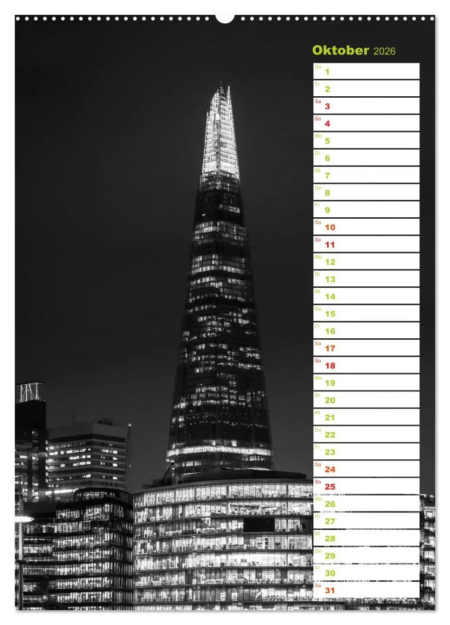 Bild: 9783516430691 | Big City London (Wandkalender 2026 DIN A2 hoch), CALVENDO...