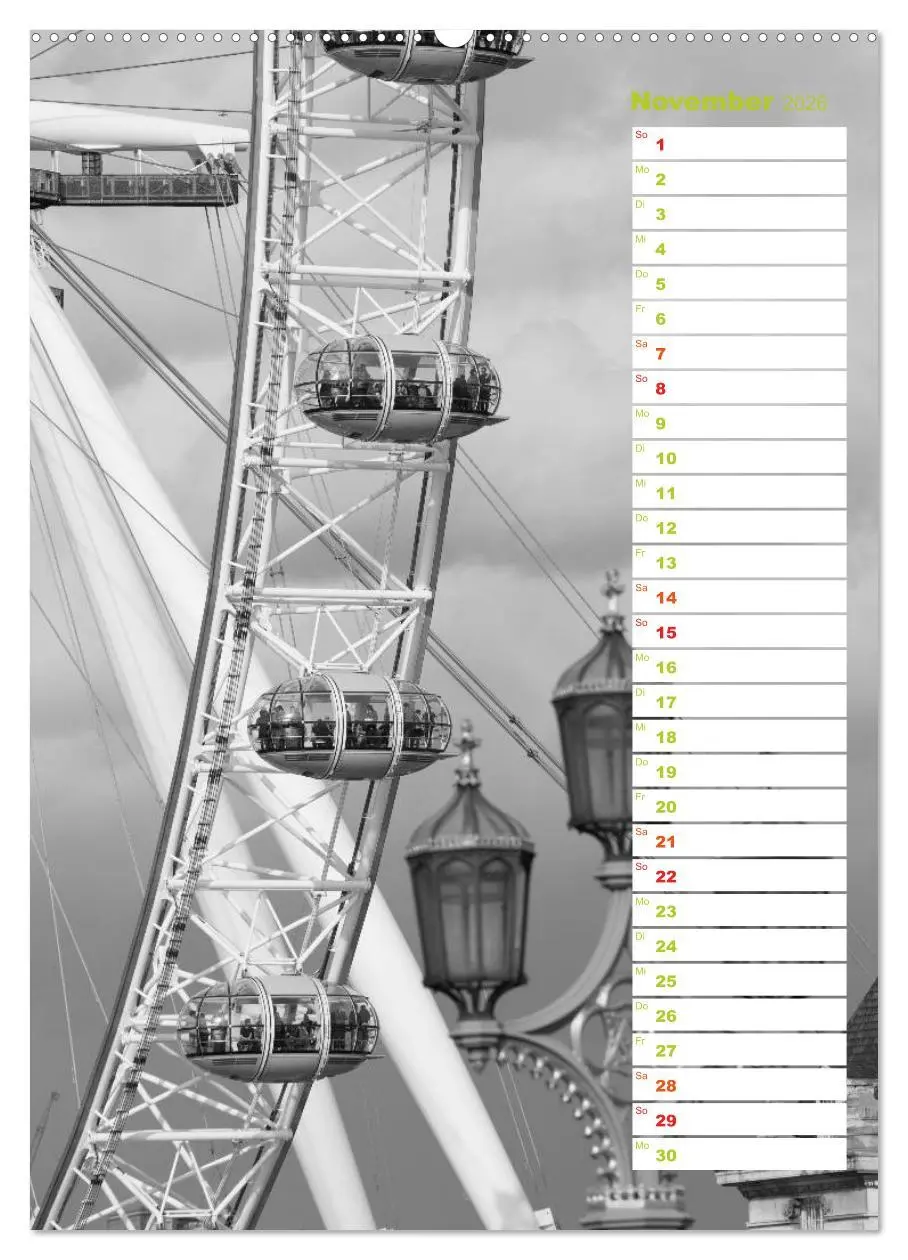 Bild: 9783516430691 | Big City London (Wandkalender 2026 DIN A2 hoch), CALVENDO...