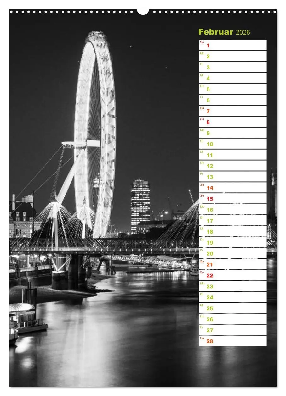 Bild: 9783516430691 | Big City London (Wandkalender 2026 DIN A2 hoch), CALVENDO...